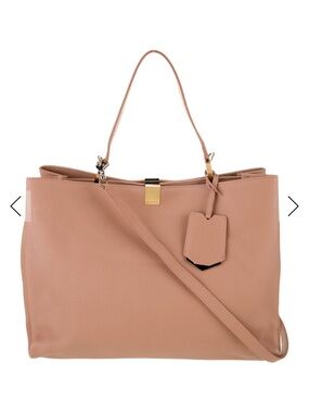 Balenciaga Blush Pink Pebbled Leather Shoulder Tote